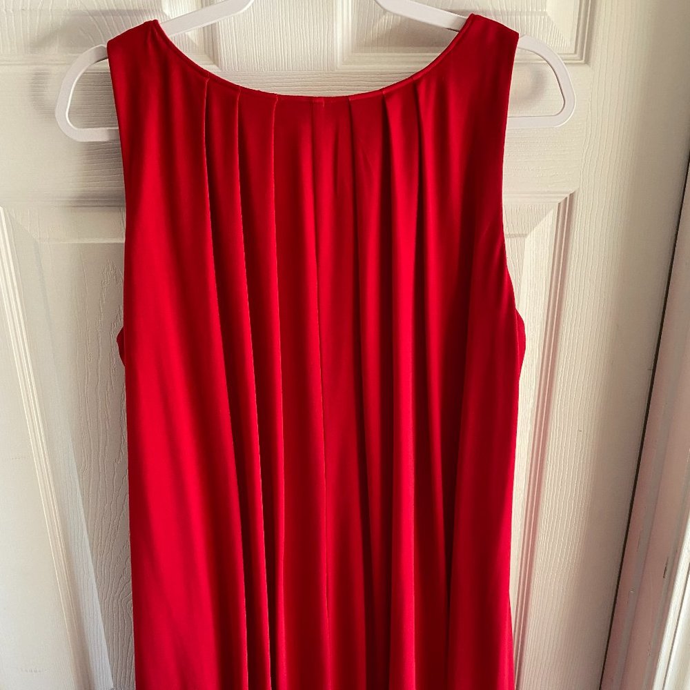 Red Trapeze/Balloon mini Dress - Semi Formal, Wedding